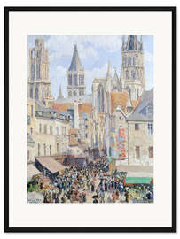 Gerahmter Kunstdruck Rue de l'Épicerie, Rouen