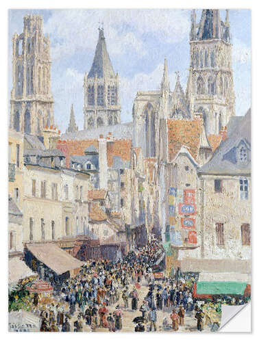 Selvklebende plakat Rue de l'Epicerie, Rouen