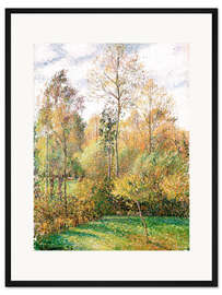 Gerahmter Kunstdruck Herbst-Pappeln, Eragny