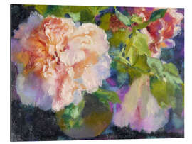 Tableau en plexi-alu pivoines