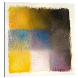 Gallery print Abstraction yellow, blue and purple