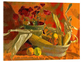 Akrylglastavla Corncobs and oranges II