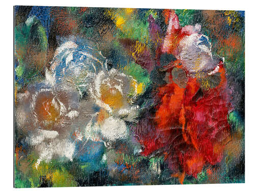 Tableau en plexi-alu roses