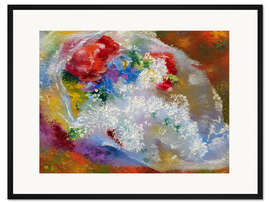 Gerahmter Kunstdruck Flieder