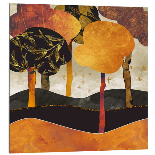 Aluminiumsbilde Metallic Forest