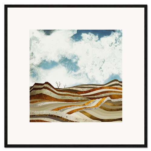 Inramat konsttryck Desert Calm