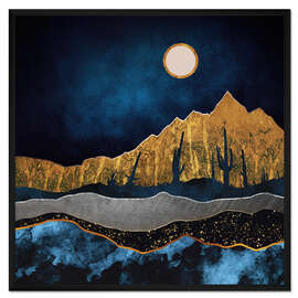 Gerahmter Kunstdruck Mitternacht in der Wüste