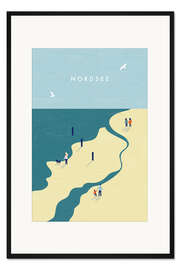 Gerahmter Kunstdruck Nordsee