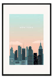 Gerahmter Kunstdruck New York