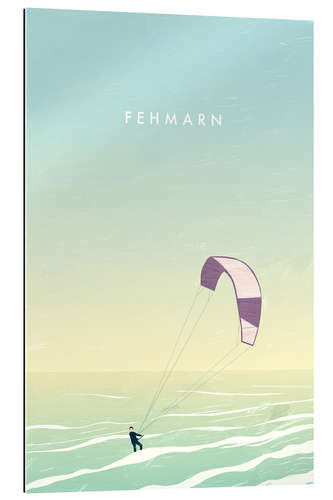 Gallery print Kitesurfer on Fehmarn illustration