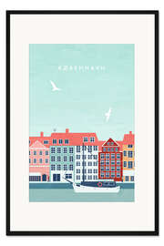 Gerahmter Kunstdruck Kopenhagen