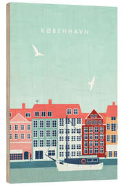 Print på træ  Illustration København - Katinka Reinke