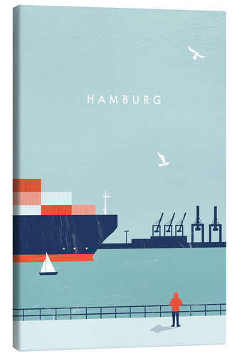 Tableau sur toile Illustration Hamburg