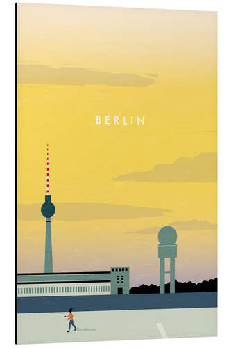 Tableau en aluminium Illustration Berlin, Tempelhof