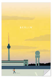 Selvklæbende plakat Illustration Berlin