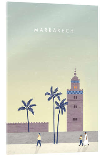 Cuadro de metacrilato Ilustración de Marrakesh