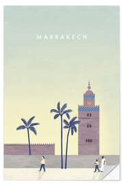 Wandsticker Marrakesch Illustration