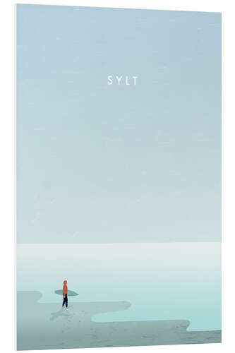 Hartschaumbild Sylt Illustration