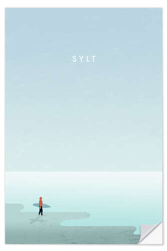 Wandsticker Sylt Illustration