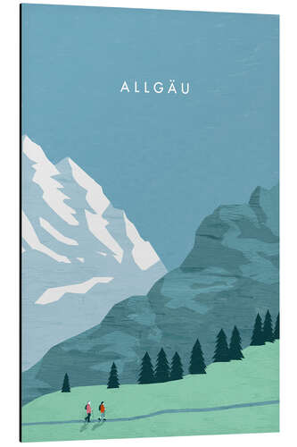 Cuadro de aluminio Ilustración de Allgäu