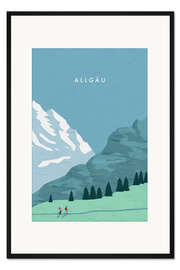 Gerahmter Kunstdruck Allgäu