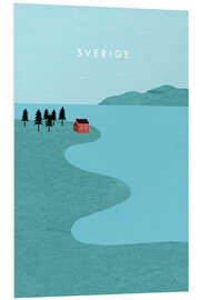 Foam board print Sweden Illustration