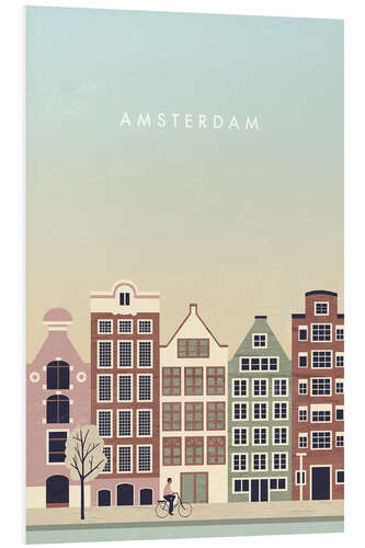 PVC-taulu Amsterdam Illustration