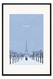 Gerahmter Kunstdruck Paris I