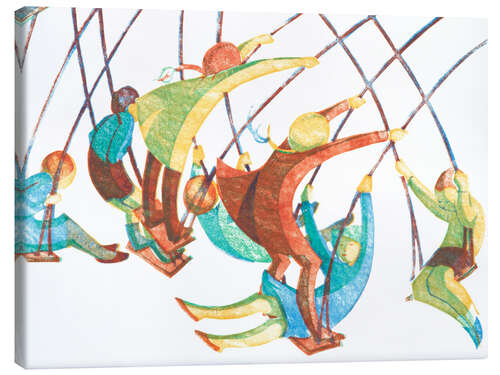 Tableau sur toile Balançoires