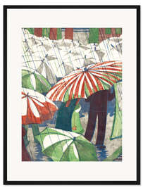 Gerahmter Kunstdruck Nasser Nachmittag