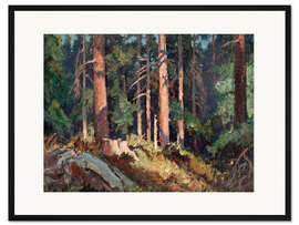 Gerahmter Kunstdruck Solglöd