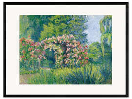 Framed art print The Monet Rose Garden