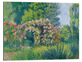 Magnettafel Der Monet Rosengarten