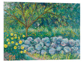 Foam board print Hydrangees, Monet's Garden