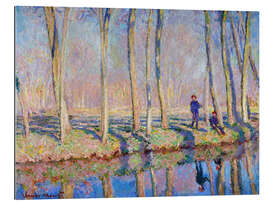 Gallery print Jean Pierre Hoschede and Michel Monet on the banks of the Epte