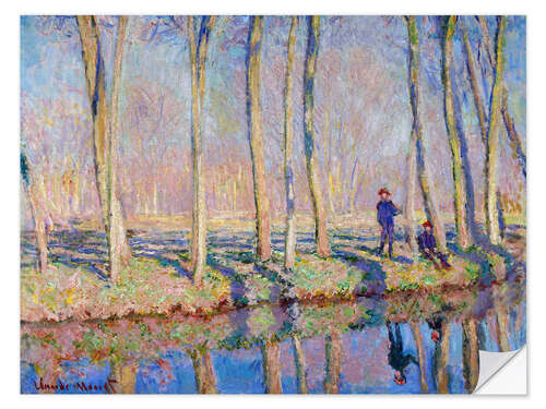 Wandsticker Jean Pierre Hoschede und Michel Monet am Ufer der Epte