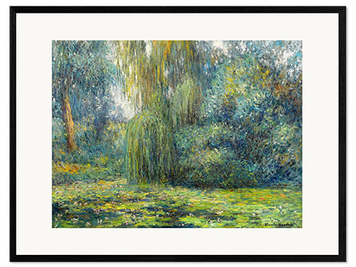 Inramat konsttryck Water Lilies