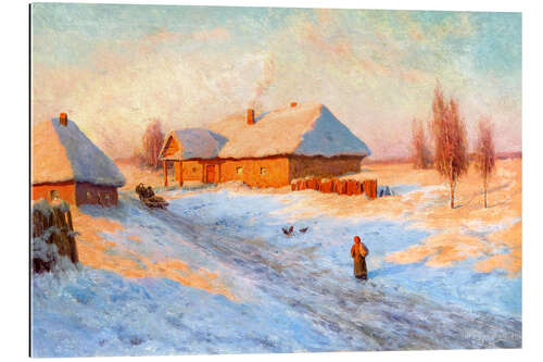 Gallery print Village in winter