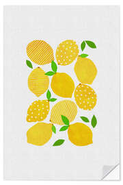 Sticker mural Citrons