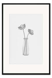 Gerahmter Kunstdruck Blumenstillleben II