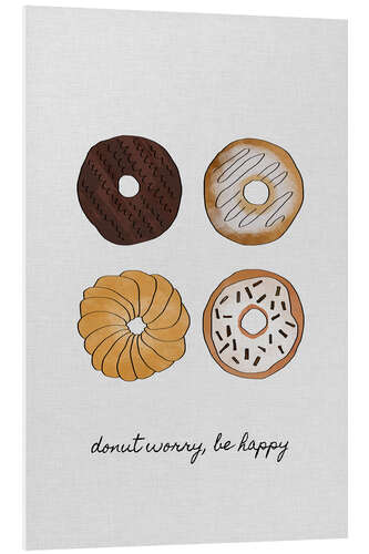 Bilde på skumplate Donut Worry Be Happy