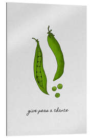 Quadro em plexi-alumínio Give Peas A Chance