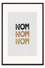 Gerahmter Kunstdruck Nom Nom Nom