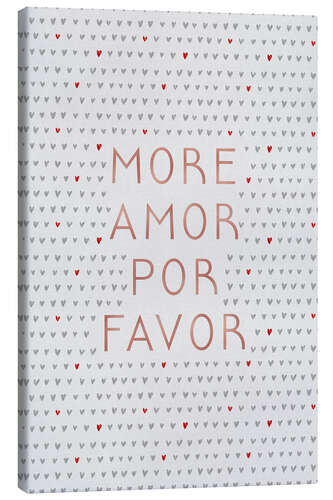 Canvas print More Amor Por Favor Rose Gold