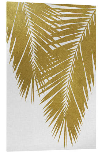 Acrylic print Palm Leaf Gold II