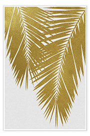 Wall print Palm Leaf Gold II - Orara Studio
