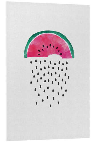 PVC print Watermelon rain