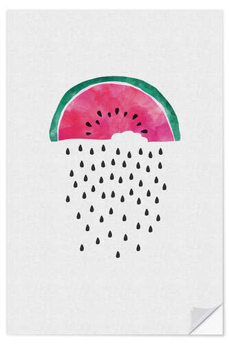 Naklejka na ścianę Watermelon rain