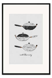 Gerahmter Kunstdruck Wok this way