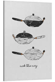 Magnettafel Wok this way